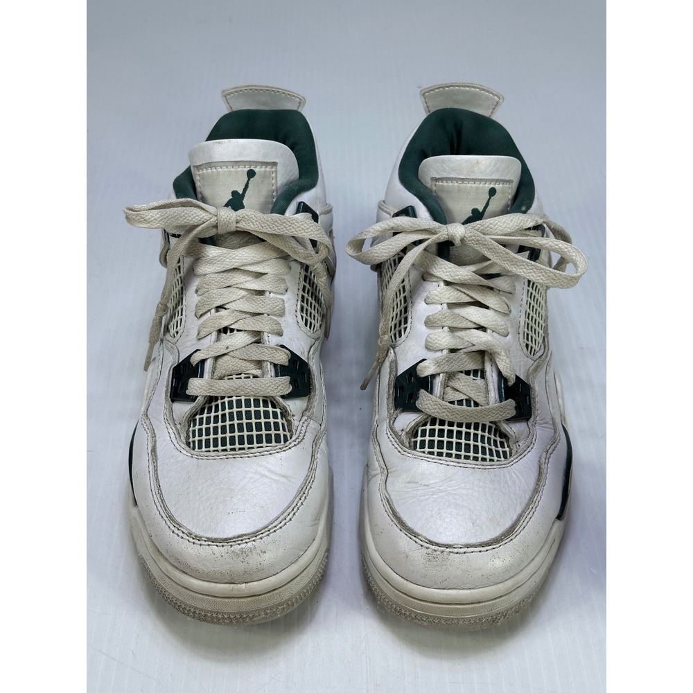 Jordan 4 Retro Oxidized Green GS White Forest Green FQ8213-103 Youth Size 5Y